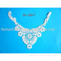 flower shape polyester embroidery collar for garment